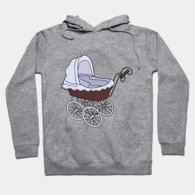 Stroller cartoon illustration Hoodie by Miss Cartoon